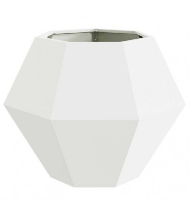 vidaXL Planter White 75 x 75 x 60 cm Steel