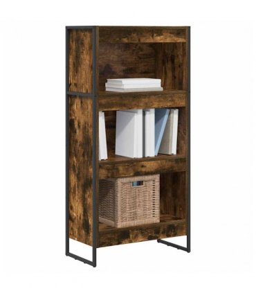 vidaXL Book Cabinet Smoke Oak 60 x 30 x 121 cm Engineered Wood — Colour: Smoked oak