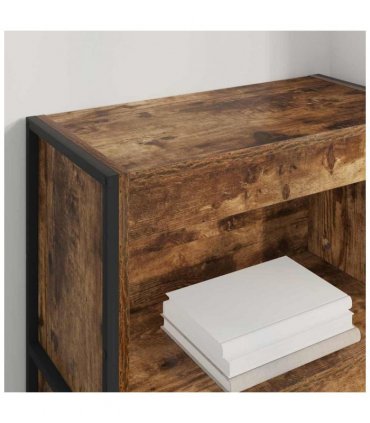 vidaXL Book Cabinet Smoke Oak 60 x 30 x 121 cm Engineered Wood — Colour: Smoked oak