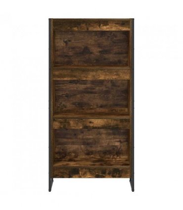 vidaXL Book Cabinet Smoke Oak 60 x 30 x 121 cm Engineered Wood — Colour: Smoked oak