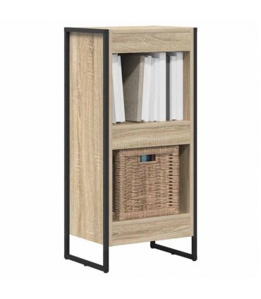 vidaXL Book Cabinet Sonoma 40 x 30 x 86.5 cm Engineered Wood — Colour: Sonoma oak