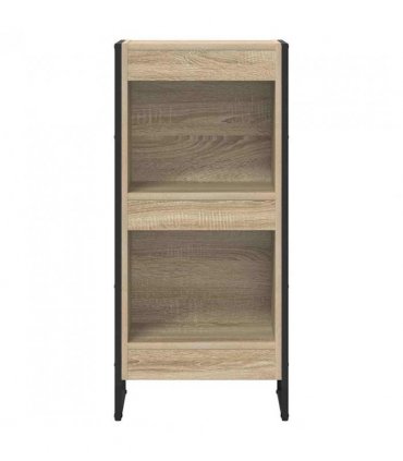 vidaXL Book Cabinet Sonoma 40 x 30 x 86.5 cm Engineered Wood — Colour: Sonoma oak