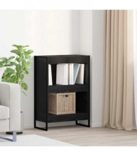 vidaXL Book Cabinet Black Oak 60 x 30 x 86.5 cm Engineered Wood