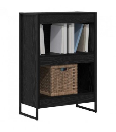 vidaXL Book Cabinet Black Oak 60 x 30 x 86.5 cm Engineered Wood
