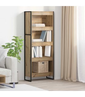 vidaXL Book Cabinet Artisian Oak 60 x 30 x 155 cm Engineered Wood — Colour: Artisan oak