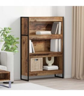 vidaXL Book Cabinet Old Wood 80 x 30 x 121 cm Engineered Wood
