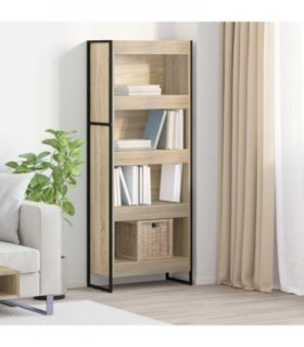 vidaXL Book Cabinet Sonoma 60 x 30 x 155 cm Engineered Wood — Colour: Sonoma oak