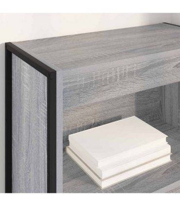 vidaXL Book Cabinet Grey Sonoma 60 x 30 x 155 cm Engineered Wood