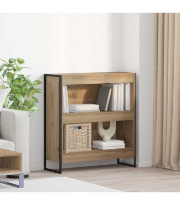 vidaXL Book Cabinet Artisian Oak 80 x 30 x 86.5 cm Engineered Wood — Colour: Artisan oak
