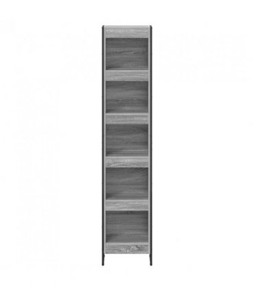 vidaXL Book Cabinet Grey Sonoma 40 x 30 x 189.5 cm Engineered Wood