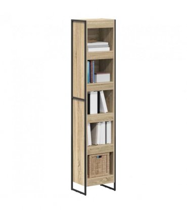 vidaXL Book Cabinet Sonoma 40 x 30 x 189.5 cm Engineered Wood — Colour: Sonoma oak