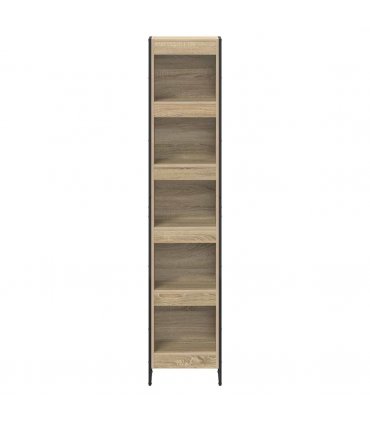 vidaXL Book Cabinet Sonoma 40 x 30 x 189.5 cm Engineered Wood — Colour: Sonoma oak