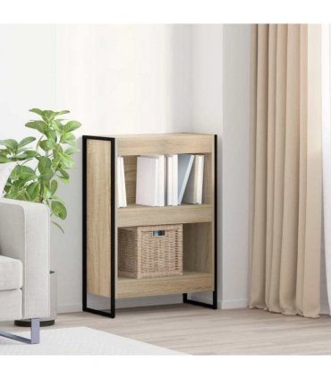 vidaXL Book Cabinet Sonoma 60 x 30 x 86.5 cm Engineered Wood — Colour: Sonoma oak