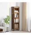 vidaXL Book Cabinet Old Wood 40 x 30 x 155 cm Engineered Wood