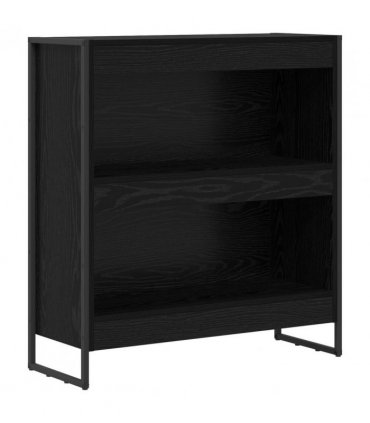 vidaXL Book Cabinet Black Oak 80 x 30 x 86.5 cm Engineered Wood