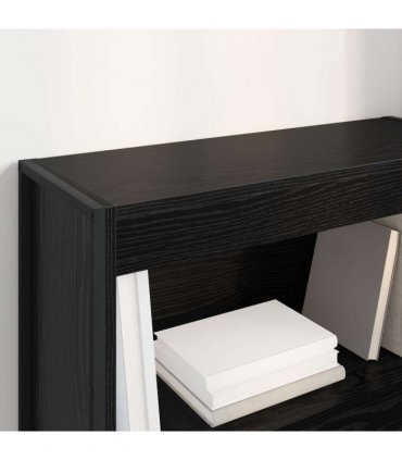 vidaXL Book Cabinet Black Oak 80 x 30 x 86.5 cm Engineered Wood