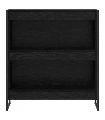 vidaXL Book Cabinet Black Oak 80 x 30 x 86.5 cm Engineered Wood