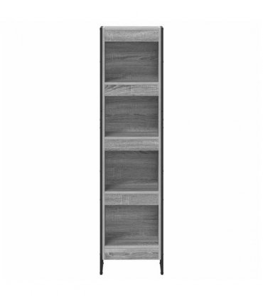 vidaXL Book Cabinet Grey Sonoma 40 x 30 x 155 cm Engineered Wood