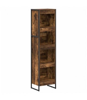 vidaXL Book Cabinet Smoke Oak 40 x 30 x 155 cm Engineered Wood — Colour: Smoked oak