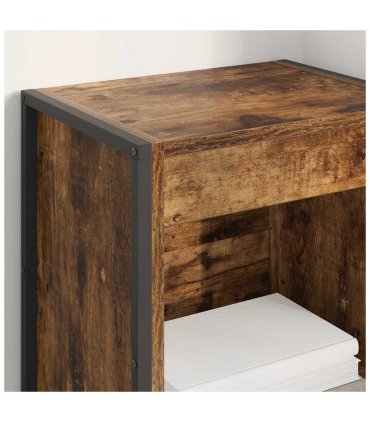vidaXL Book Cabinet Smoke Oak 40 x 30 x 155 cm Engineered Wood — Colour: Smoked oak