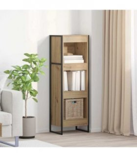 vidaXL Book Cabinet Artisian Oak 40 x 30 x 121 cm Engineered Wood — Colour: Artisan oak