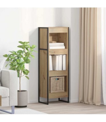 vidaXL Book Cabinet Artisian Oak 40 x 30 x 121 cm Engineered Wood — Colour: Artisan oak