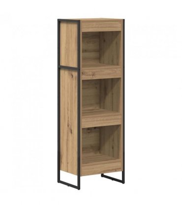vidaXL Book Cabinet Artisian Oak 40 x 30 x 121 cm Engineered Wood — Colour: Artisan oak