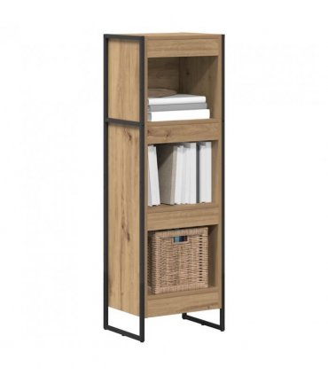 vidaXL Book Cabinet Artisian Oak 40 x 30 x 121 cm Engineered Wood — Colour: Artisan oak
