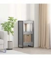 vidaXL Book Cabinet Grey Sonoma 40 x 30 x 86.5 cm Engineered Wood