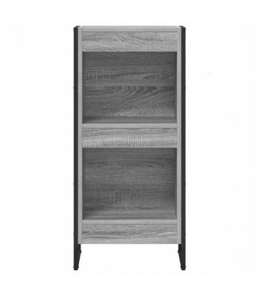 vidaXL Book Cabinet Grey Sonoma 40 x 30 x 86.5 cm Engineered Wood