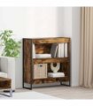 vidaXL Book Cabinet Smoke Oak 80 x 30 x 86.5 cm Engineered Wood — Colour: Smoked oak