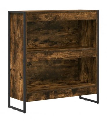 vidaXL Book Cabinet Smoke Oak 80 x 30 x 86.5 cm Engineered Wood — Colour: Smoked oak