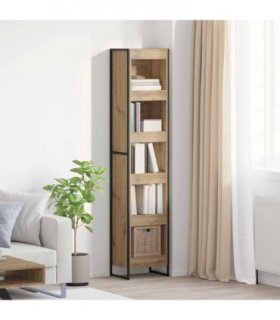vidaXL Book Cabinet Artisian Oak 40 x 30 x 189.5 cm Engineered Wood — Colour: Artisan oak