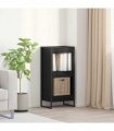 vidaXL Book Cabinet Black Oak 40 x 30 x 86.5 cm Engineered Wood