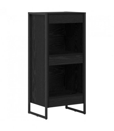 vidaXL Book Cabinet Black Oak 40 x 30 x 86.5 cm Engineered Wood