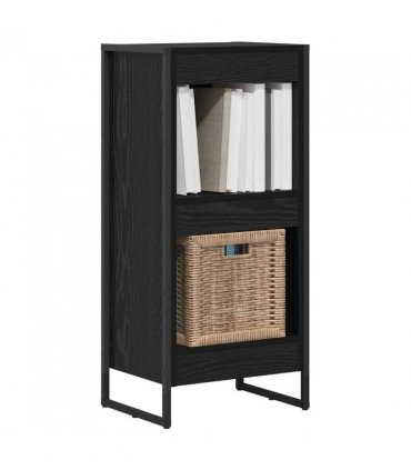 vidaXL Book Cabinet Black Oak 40 x 30 x 86.5 cm Engineered Wood