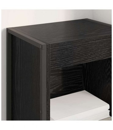 vidaXL Book Cabinet Black Oak 40 x 30 x 86.5 cm Engineered Wood