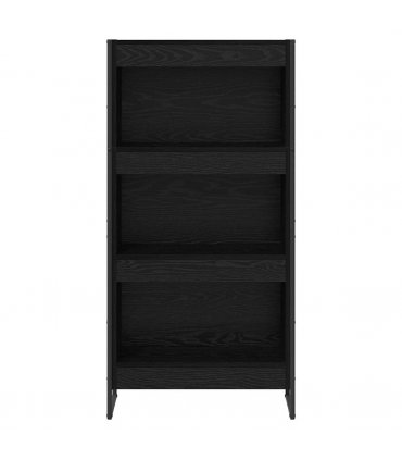 vidaXL Book Cabinet Black Oak 60 x 30 x 121 cm Engineered Wood