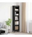 vidaXL Book Cabinet Black Oak 40 x 30 x 189.5 cm Engineered Wood
