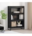 vidaXL Book Cabinet Black Oak 80 x 30 x 121 cm Engineered Wood