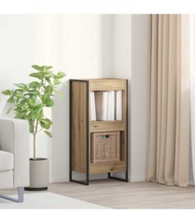 vidaXL Book Cabinet Artisian Oak 40 x 30 x 86.5 cm Engineered Wood — Colour: Artisan oak