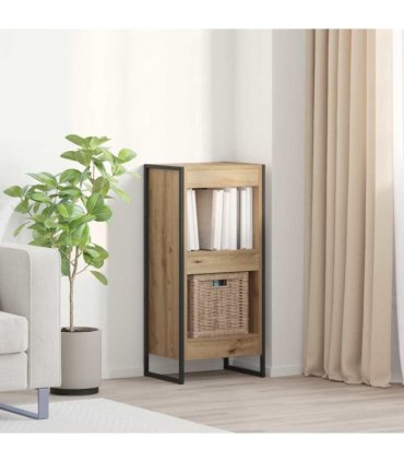 vidaXL Book Cabinet Artisian Oak 40 x 30 x 86.5 cm Engineered Wood — Colour: Artisan oak