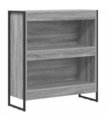 vidaXL Book Cabinet Grey Sonoma 80 x 30 x 86.5 cm Engineered Wood