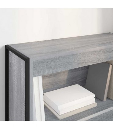 vidaXL Book Cabinet Grey Sonoma 80 x 30 x 86.5 cm Engineered Wood