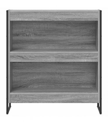 vidaXL Book Cabinet Grey Sonoma 80 x 30 x 86.5 cm Engineered Wood
