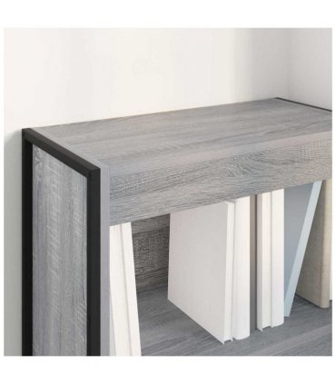 vidaXL Book Cabinet Grey Sonoma 60 x 30 x 86.5 cm Engineered Wood
