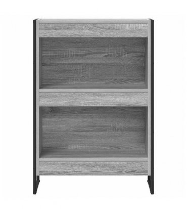 vidaXL Book Cabinet Grey Sonoma 60 x 30 x 86.5 cm Engineered Wood