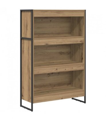 vidaXL Book Cabinet Artisian Oak 80 x 30 x 121 cm Engineered Wood — Colour: Artisan oak