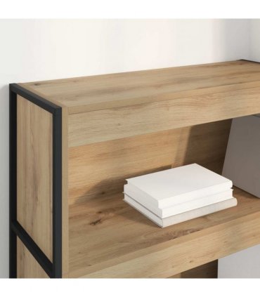 vidaXL Book Cabinet Artisian Oak 80 x 30 x 121 cm Engineered Wood — Colour: Artisan oak