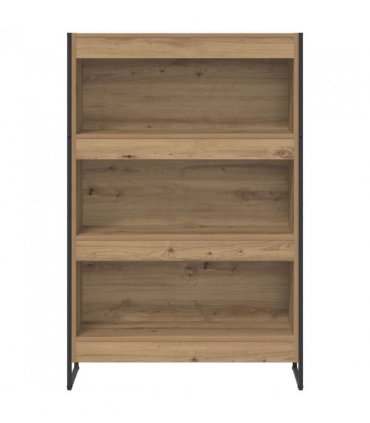 vidaXL Book Cabinet Artisian Oak 80 x 30 x 121 cm Engineered Wood — Colour: Artisan oak